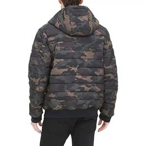 Veste matelassée imperméable en toile de haute qualité, style streetwear pour hommes, couleurs uniques tendance, logo avant, chaude pour l'hiver - Product Image 3