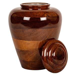 Urna de cremación funeraria de diseño moderno de calidad de exportación, urnas de ataúd de madera disponibles a precio mayorista para exportar desde la India - Product Image 6