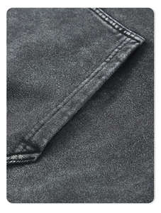 Sudadera con capucha prémium para hombre, con logotipo personalizado, tela 100% algodón, estampado de hojas vintage, estilo desgastado. - Product Image 2