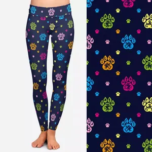 Leggings de yoga pour femmes OEM avec taille élastique, logo personnalisé, leggings ajustés de haute qualité, vêtements de sport confortables pour la salle de sport - Product Image 2