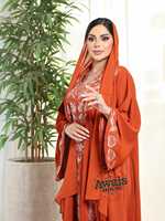 Kaftan Abaya pour femmes, ethnique, léger, grande taille, longueur au sol, orné de perles à la main, paillettes, col haut, manches longues, ourlet évasé, en georgette