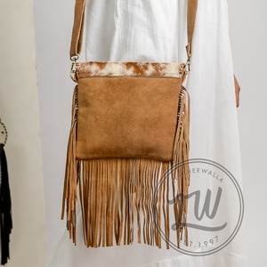 Handcrafted Vintage Genuine Leather <b>Bag</b> for Women Custom Colorful Bohemian Geometric Pattern for Spring Winter Autumn Seasons - Product Image 3