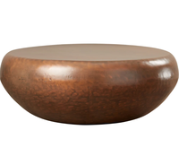 Table basse en métal de fer moderne en forme de tambour chic côté meilleure qualité pour bureau maison Restaurant salon décoration de jardin