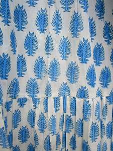 Bloc de coton imprimé robe femmes porter main bloc imprimé longue robe été porter décontracté tunique ample et coupe confortable robe - Product Image 3