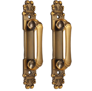 Poignée de porte avant vintage à tirer vers l'arrière, laiton antique, design moderne écologique, durable, disponible en gros - Product Image 4