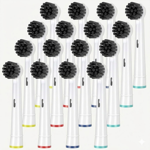 Nano-Silver Infused <b>Round</b> Toothbrush Head Refills Generic for Oral Bs Electric <b>Brush</b> Heads Wholesale OEM Factory - Product Image 1