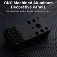 Panneaux décoratifs en acier inoxydable/aluminium usinés par CNC et usinés par électroérosion à fil avec finition de surface pour les fabricants d'appareils électroménagers