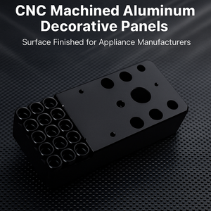 Superficie de paneles decorativos de aluminio mecanizado CNC acabada para fabricantes de electrodomésticos - Product Image 2