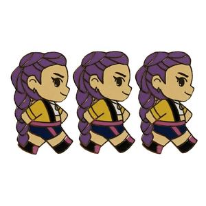 中国メーカー製メタルピンバッジ、最小注文数なし、卸売ゴールドメタルブローチピン、オリジナルデザイン、可愛い漫画バッジ - Product Image 1