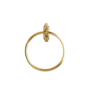 Anneau porte-serviettes en acier inoxydable de qualité supérieure plaqué or porte-serviettes mural adhésif pour salle de bain cuisine anneau porte-serviettes - Product Image 1