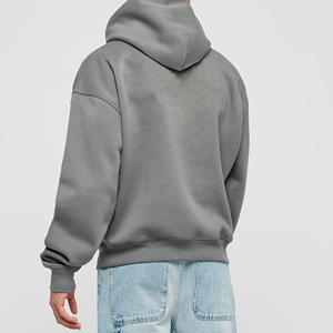ODM Pull lourd de haute qualité Sweat à capuche French Terry Hoodies Drop Shoulder Heavy Oversized Men Hoodies - Product Image 2