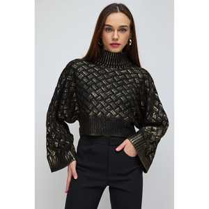 Suéter de Punto Trenzado con Estampado Floral para Mujer, Transpirable, Fino, Informal, con Decoración de Botones para Otoño e Invierno - Product Image 2