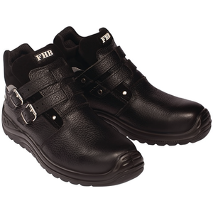 Botas de Seguridad de Cuero Vacuno Negro NORBERT S3 HRO EN20345, Talla 44 - Product Image 2