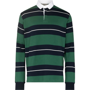 Camiseta de Rugby de Manga Larga para Hombre, Tejido de Algodón de Alta Calidad, Teñido, Sólido, Transpirable, Ropa Deportiva Informal, Duradera y Cómoda - Product Image 1