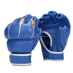 Guantes de MMA de Cuero Personalizados Rising Fitness para Jóvenes, Impermeables, para Boxeo y Artes Marciales, con Correa para Uso en Exteriores - Product Image 3