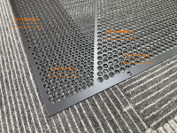 Grilles de haut-parleurs DIY SG6765 670*645*1.5mm, grille métallique pour haut-parleurs à large bande, ligne de sonorisation et caisson de basses