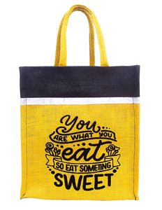 Bolsa de Yute Grande Personalizada con Asas, Reutilizable para Compras, Lonchera, Bolsa de Transporte Cómoda - Product Image 5