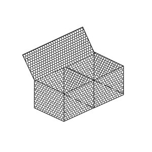 Wadah kotak Gabion anyaman baja daur ulang ramah lingkungan untuk proyek desain arsitektur lanskap berkelanjutan - Product Image 6