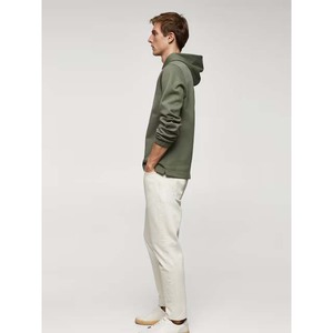 เสื้อฮู้ดดี้ผู้ชายแบบสวมหัว ไซส์ใหญ่พิเศษ สำหรับผู้ชาย รับสกรีนโลโก้ ผ้าซิลค์ซับใน 450gsm เสื้อฮู้ดดี้เรียบๆ ไม่มีลาย - Product Image 5