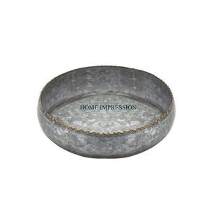 ถาดเสิร์ฟขนมและอาหารบนโต๊ะทำจากสังกะสีสีเทาอาหารปลอดภัยถาดเซิร์ฟเวอร์ในอินเดีย - Product Image 1