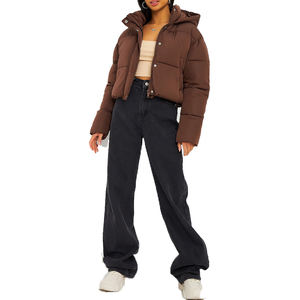 แจ็คเก็ตเอวลอยสำหรับผู้หญิงเสื้อครอปสไตล์แฟชั่น - Product Image 4