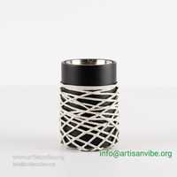 Brûleur d'encens artisanal en bois de pin avec enveloppe en corde naturelle, écologique, durable, diffuseur aromatique, utilisation toute saison