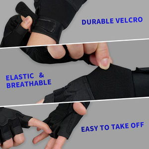 Gants de cyclisme imperméables demi-doigts pour jeunes adultes Protection des mains personnalisée pour le cyclisme, le motocross et le vélo - Product Image 5