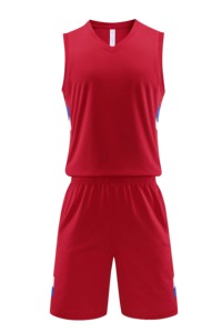 เสื้อบาสเก็ตบอลระบายอากาศได้ดีของผู้ชายชุดทีมหลักแขนสั้นเสื้อฝึกซ้อมกางเกงขาสั้นสไตล์ลำลองใหม่ถัก - Product Image 2