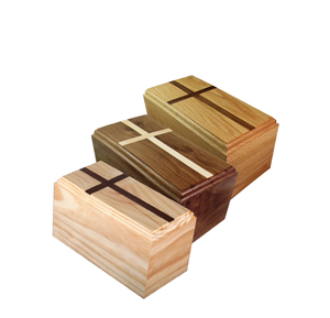 Urne en bois artisanale pour crémation de cendres humaines adultes urne décorative en bois urne gravée du Vietnam fournitures funéraires - Product Image 3