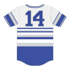 Jersey de Béisbol Bordado con Rayas Blancas de Phi Beta Sigma, Ropa de Fraternidad Griega HBCU Divine Nine, 100% Poliéster de Secado Rápido - Product Image 3