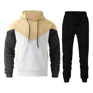 Chándal de 2 piezas para hombre, chándal de manga larga, trajes deportivos informales, chándal con capucha y cremallera completa, chándal transpirable - Product Image 3