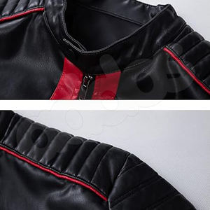 Veste en cuir vintage pour homme, coupe-vent et réversible, logo personnalisable sur le devant, vente flash - Product Image 4