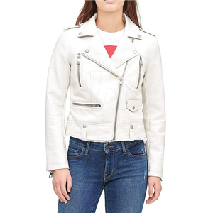 Veste en cuir pour femmes de qualité supérieure, design moderne et élégant, style motard, sur mesure, vente en gros - Product Image 5