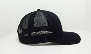 Blanc plaine 6 panneau chapeaux de camionneur casquettes de camionneur personnalisé Logo personnalisé chapeaux de sport fabriqués par Injae Vina usine Vietnam - Product Image 4