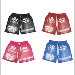 กางเกงขาสั้นจ็อกกิ้งผู้ชายสไตล์ไฮสตรีท แห้งเร็ว ระบายอากาศได้ดี ผ้าฝ้าย 100% สีซีดแบบซันเฟด เอวยางยืด ลายเรียบ แบรนด์สั่งทำ - Product Image 3