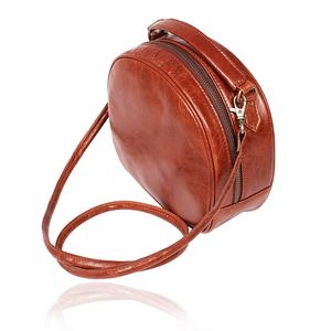 Crunch Leather <b>Sling</b> Bag, Round <b>Sling</b> Bag Solder, Crossbody <b>Sling</b> Bag Women Soft Top Quality for Girls Small Classic Bag - Product Image 5