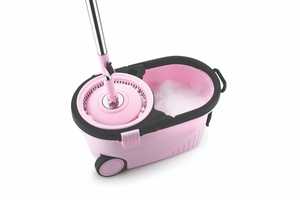 ไม้ถูพื้น360แบบหมุนได้สำหรับใช้ในครัวเรือนไม้ถูพื้นแบบแบนทำความสะอาดง่ายสำหรับบ้านในครัวอุปกรณ์ทำความสะอาดพื้น - Product Image 4