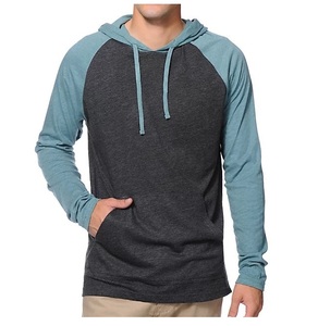 Ropa de hombre de algodón de sarga de Color negro liso de alta calidad, camisetas de secado rápido para gimnasio de verano con capucha, ropa deportiva al por mayor - Product Image 6