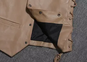 Veste en cuir pour motard homme de haute qualité, vente chaude 2026, vêtements de moto, vêtements personnalisés, logo de club, veste en cuir - Product Image 6