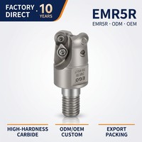 Fraiseuse CNC EMR5R avec tête de verrouillage de tige en acier au tungstène R5 Coupeur à fond plat filetage arrondi Support ODM et OEM RPMW1003