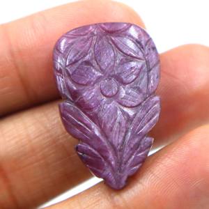 Rubis rouge naturel sculpté en cabochon, pierre précieuse, rubis sculpté à la main, pierre lisse, fournisseur en gros pour bijoux - Product Image 2