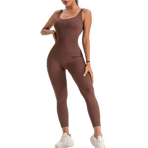 Mono Deportivo de Yoga sin Mangas de Alta Calidad, Personalizado, Elástico, para Entrenamiento en el Gimnasio, para Mujer - Product Image 1