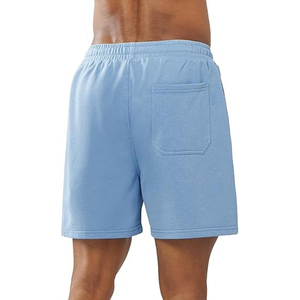 กางเกงขาสั้นผ้าฝ้าย100% สบายเอวปานกลางระบายอากาศทนทานลายพื้นน้ำหนักเบาผลิตในปากีสถาน - Product Image 3