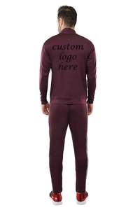 Printemps et automne football tracksets football pull hommes sport entraînement costume fermeture éclair col manches longues veste et pantalon - Product Image 4