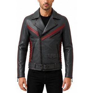 Chaqueta de Cuero Vacuno de Lujo para Motociclistas con Cierre Frontal, Transpirable y Ligera para Uso Casual al Aire Libre - Product Image 3