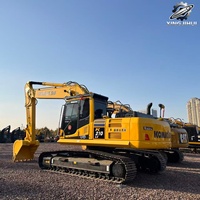 Excavatrice sur chenilles Komatsu PC210, 21 tonnes, excavatrice hydraulique moyenne, moteur SAA6D107, excavatrice de construction japonaise d'occasion