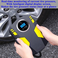 Compresseur d'air numérique portable amélioré pour pneus de voiture 12V avec affichage numérique et éclairage LED