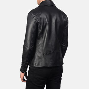 2025 Nueva chaqueta de cuero personalizada para hombre, Chaqueta larga recubierta con cuello levantado fino hecha en Pakistán - Product Image 4
