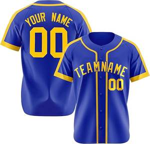 Alto fabricante nuevo estilo mejor Material hombres uniformes de béisbol precio al por mayor todos los tamaños hombres uniformes de béisbol - Product Image 1