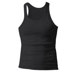 OCCENTIA IINTERNATIONAL <b>Men's</b> Fashion <b>Vest</b> Cotton Spandex Breathable Knitted Tight Tank Top Home Sleep Casual Boy Sexy - Product Image 1